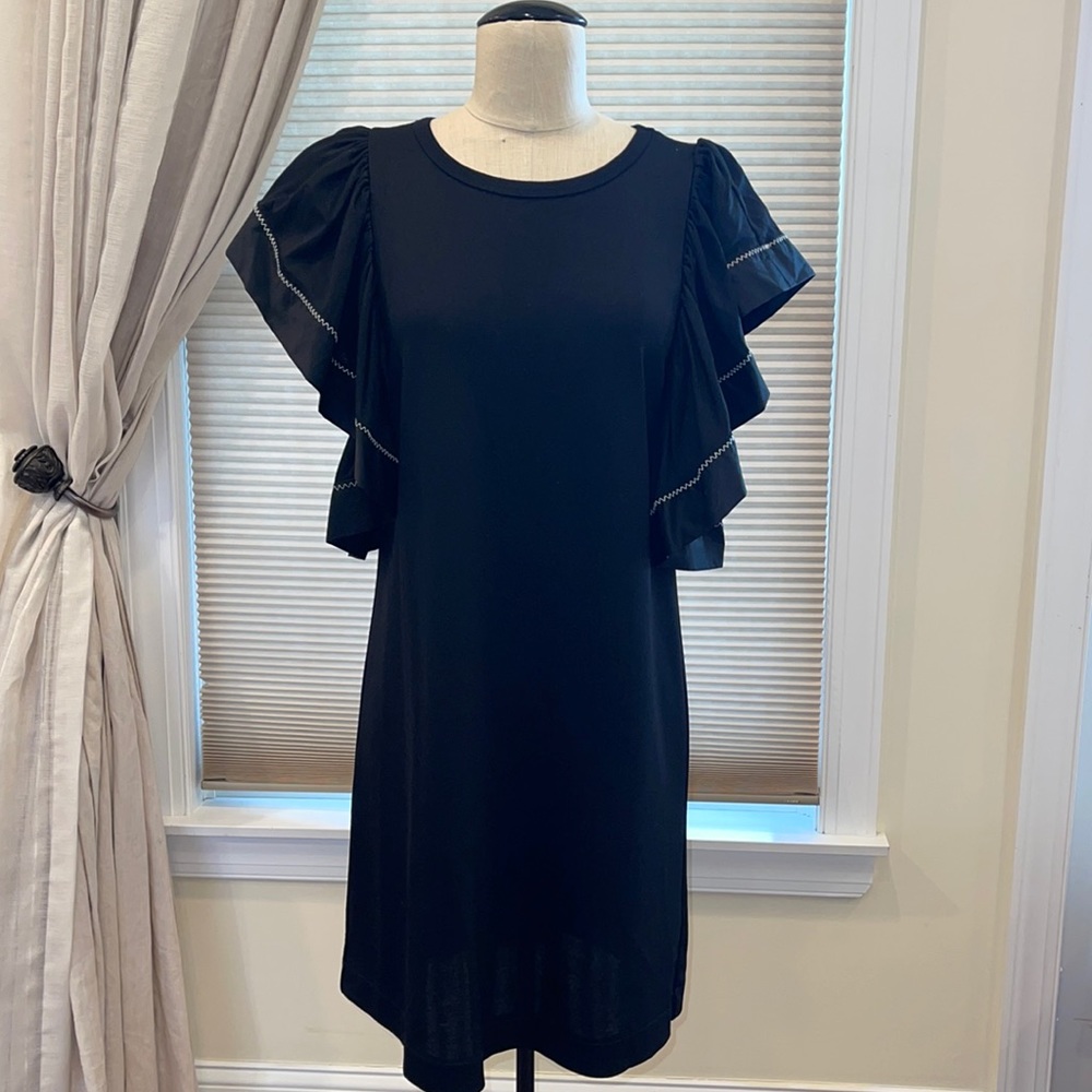 Sugar+Lips Ruffle Sleeve Knit Dress